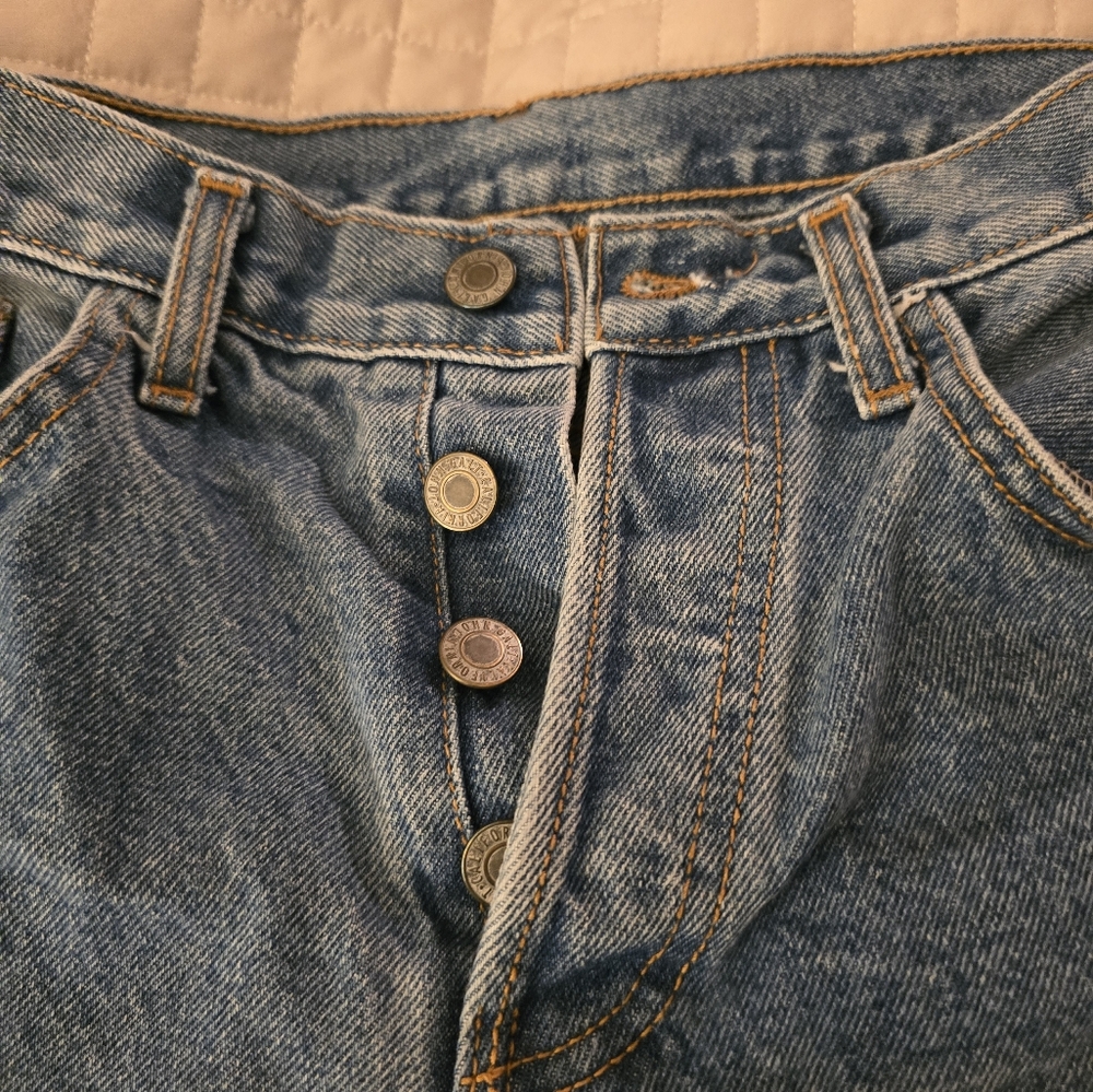 John Galt Brandy Melville jean shorts size medium, color medium blue NWOT.